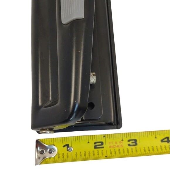 Hole Punch with Padded Handle, 11 Sheet Capacity, Black Adjustable 2-3 - Picture 7 of 13